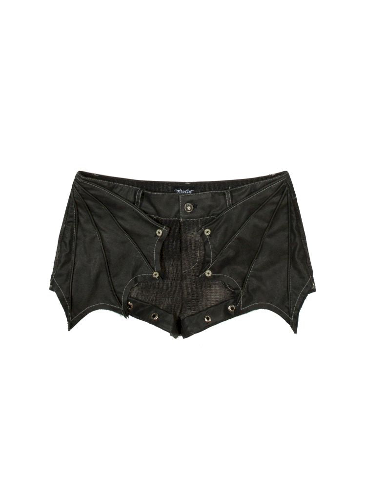 Bat Two Wear Knit Denim Shorts【s0000012306】