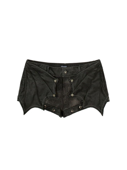 Bat Two Wear Knit Denim Shorts【s0000012306】
