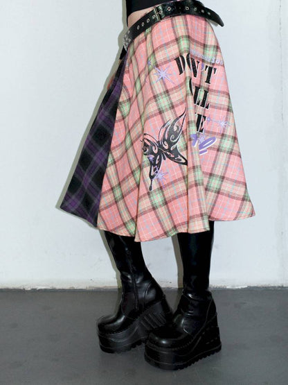 Vintage layered butt curtain skirt【s0000014378】