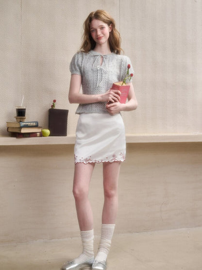 Pigeon Fountain Satin Light Skirt【s0000015627】