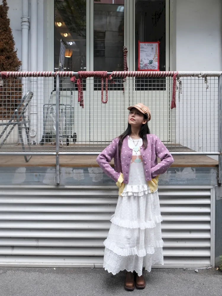 Fake Two-Piece Cardigan Sweater【s0000014169】