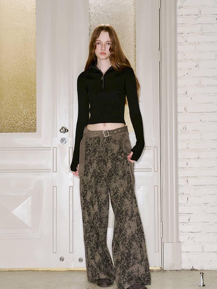 Zipper Stand Collar Base Layer Sweater【s0000014391】