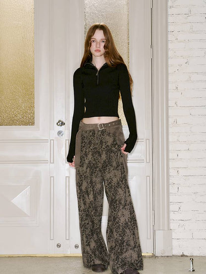 Zipper Stand Collar Base Layer Sweater【s0000014391】