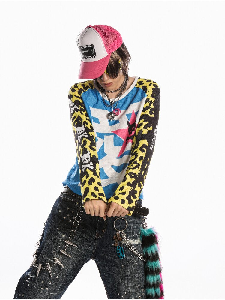 American Flag Skull Long Sleeve【s0000019127】