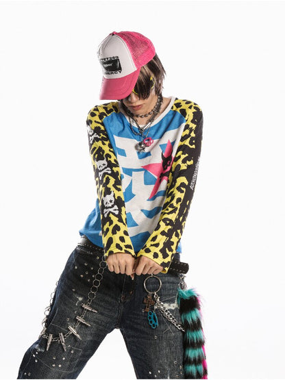 American Flag Skull Long Sleeve【s0000019127】
