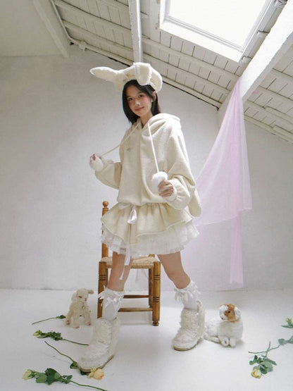 Plush Angel Ears Low Waist Dress【s0000014941】