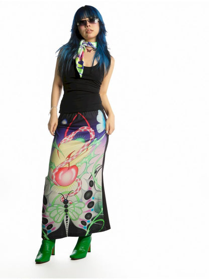 Y2K Stretch Casual Halter Long Skirt【s0000013521】