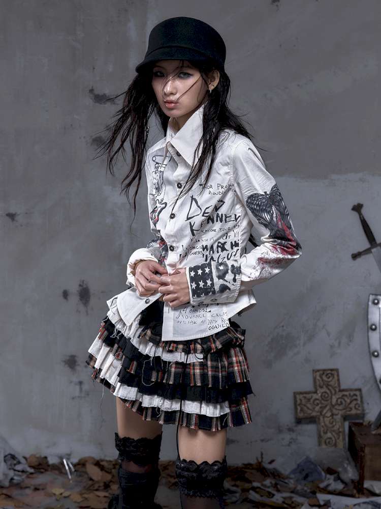 Slim-Fit Long-Sleeve Shirt Top【s0000014471】