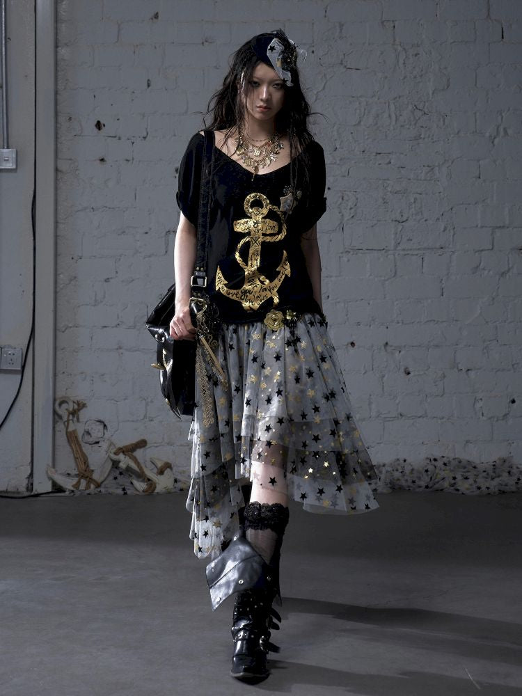 Puffy Tulle Two-Way Strapless Half-Skirt【s0000012792】