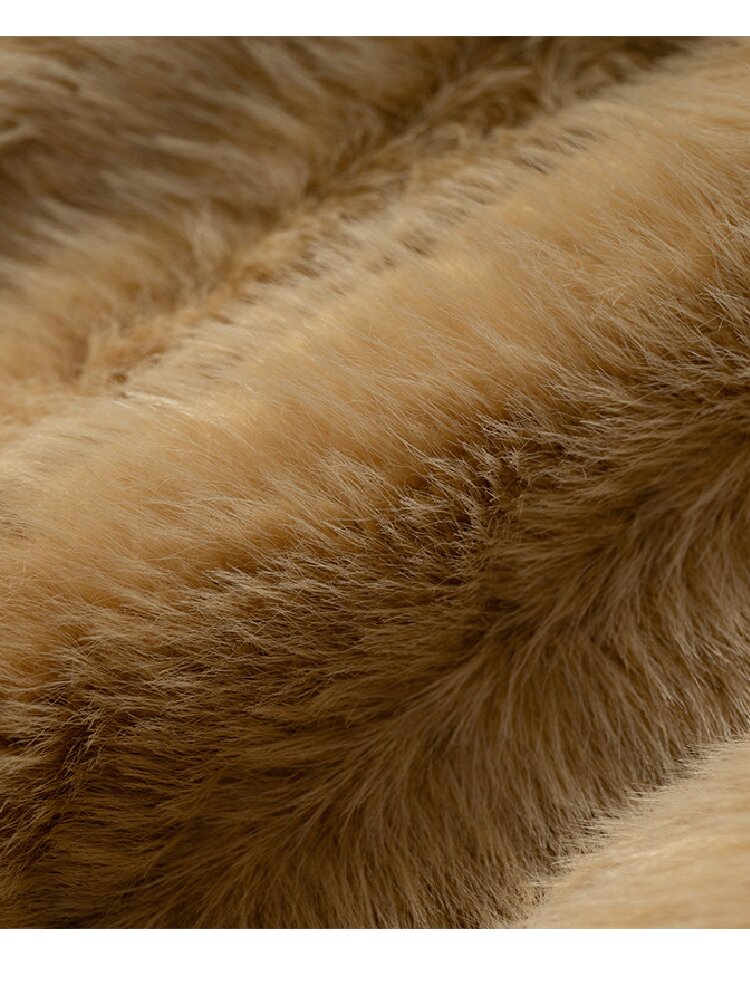 Plush Eco-Friendly Fur Coat【s0000019161】