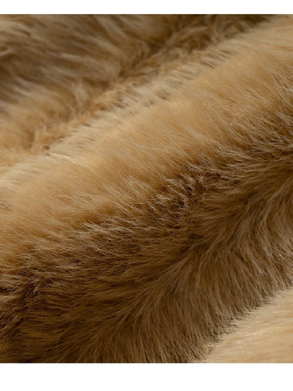 Plush Eco-Friendly Fur Coat【s0000019161】