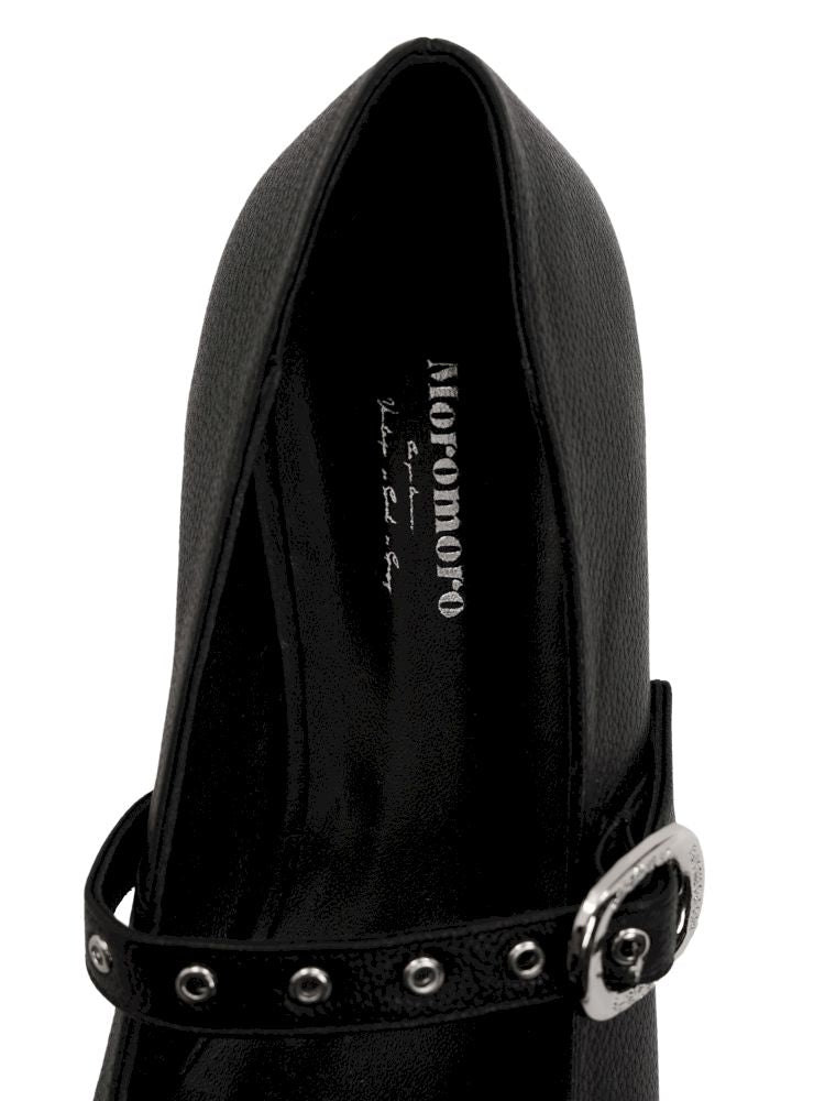 Carved Single Buckle Ballet Shoes【s0000013438】