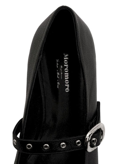 Carved Single Buckle Ballet Shoes【s0000013438】