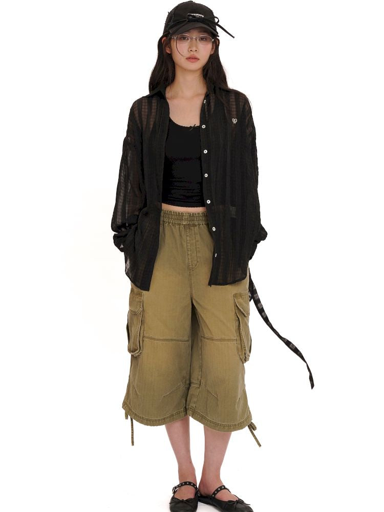 Lace bow casual lazy camisole undershirt【s0000013437】