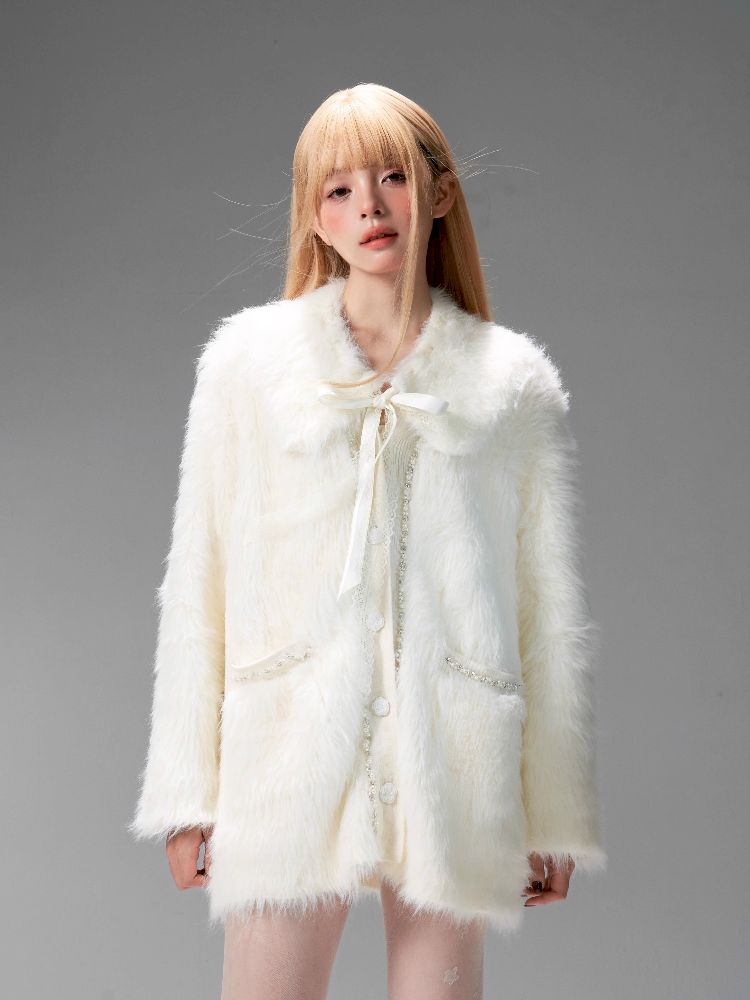 Knitted loose thickened sweater coat cardigan【s0000005324】