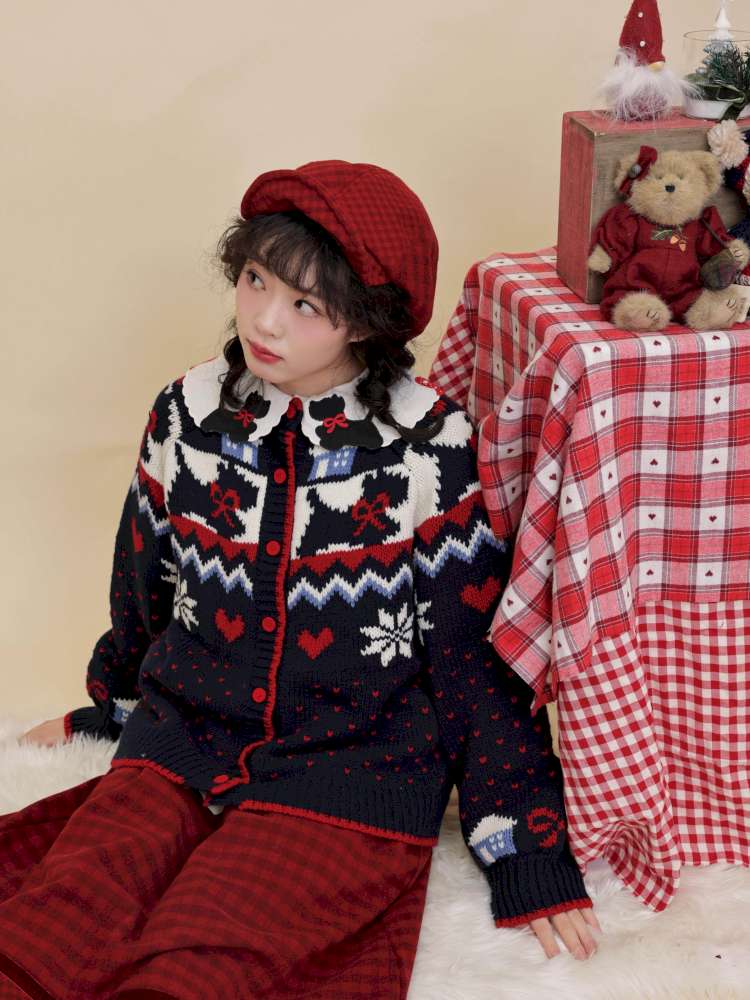 Puppy Bow Embroidery Lace Shirt【s0000015099】