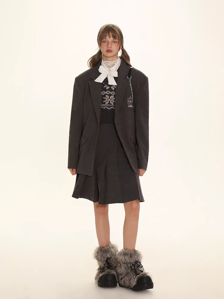 Snowflakev-Neck 니트 언더 셔츠 [S0000006009]