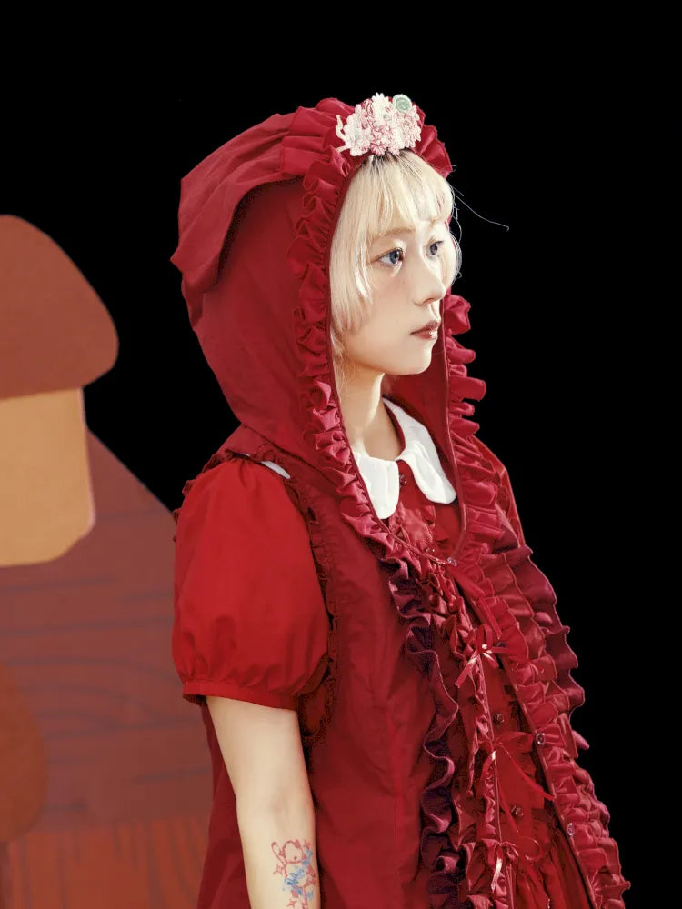 Embroidered Floral Headpiece Vest【s0000013934】