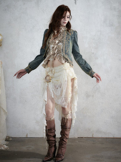 Vintage Court Baroque Mermaid Skirt【s0000017990】
