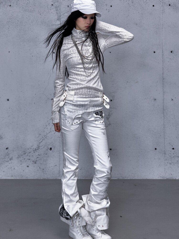 High Neck Jacquard Knit Base Top【s0000015550】