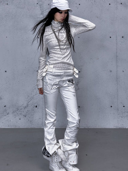 High Neck Jacquard Knit Base Top【s0000015550】