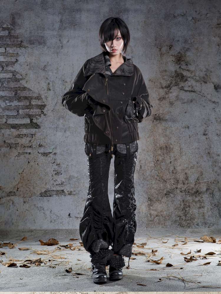 Oversized Fleece-Lined Flight Jacket【s0000014483】