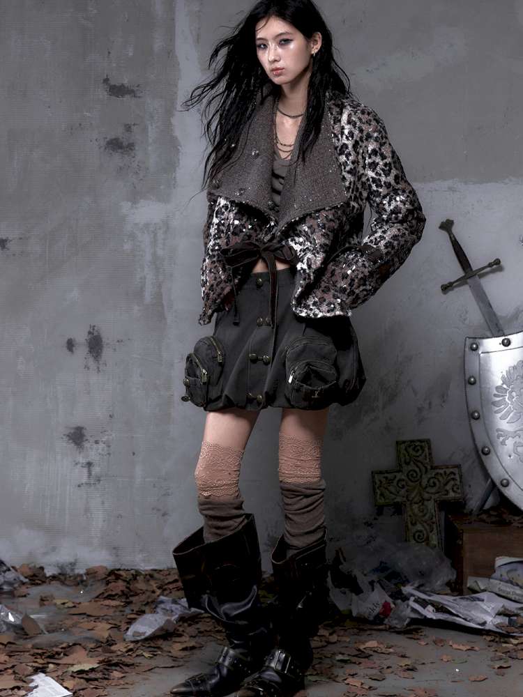 Workwear Flower Bud Skirt【s0000014463】