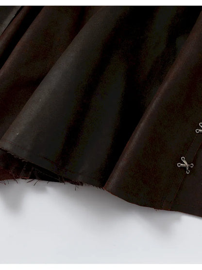 Asymmetrical Suede Skirt【s0000014111】