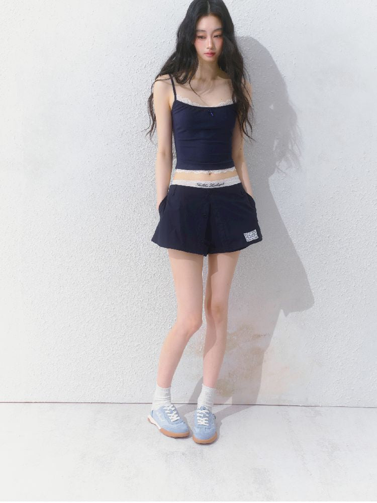 Slim inner suspenders two-piece suit【s0000012141】