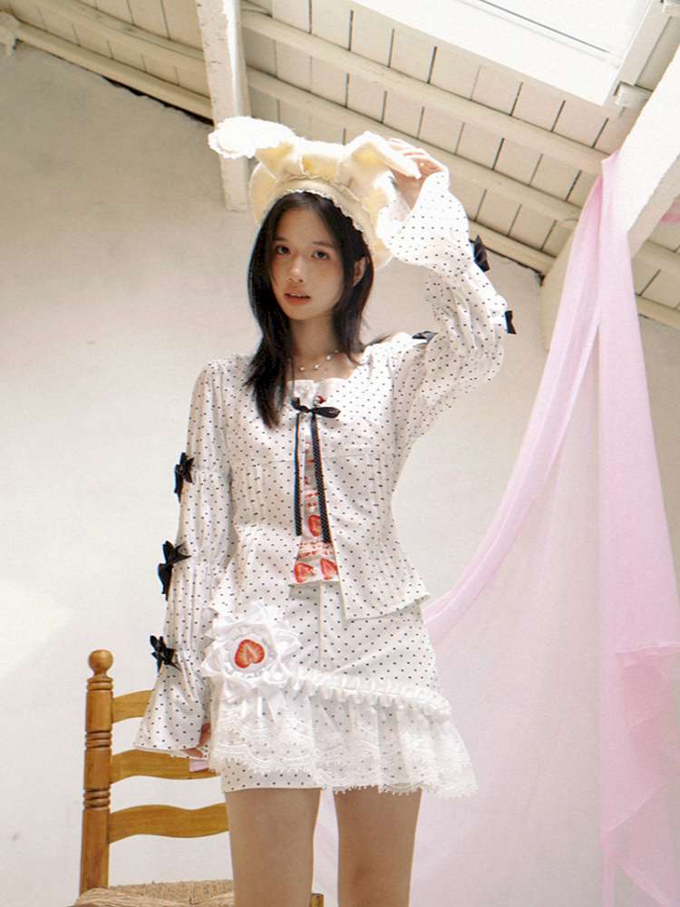 Patchwork Print Fitted Long-Sleeve Shirt【s0000014523】