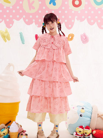 Animal Angel Pink Cake Halter Dress【s0000013192】