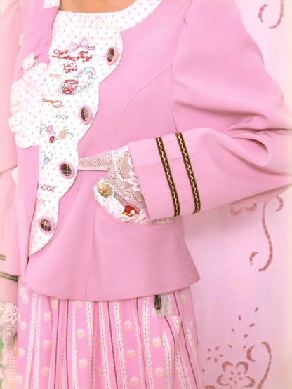 Patchwork Embroidered Tea Break Blazer【s0000014160】