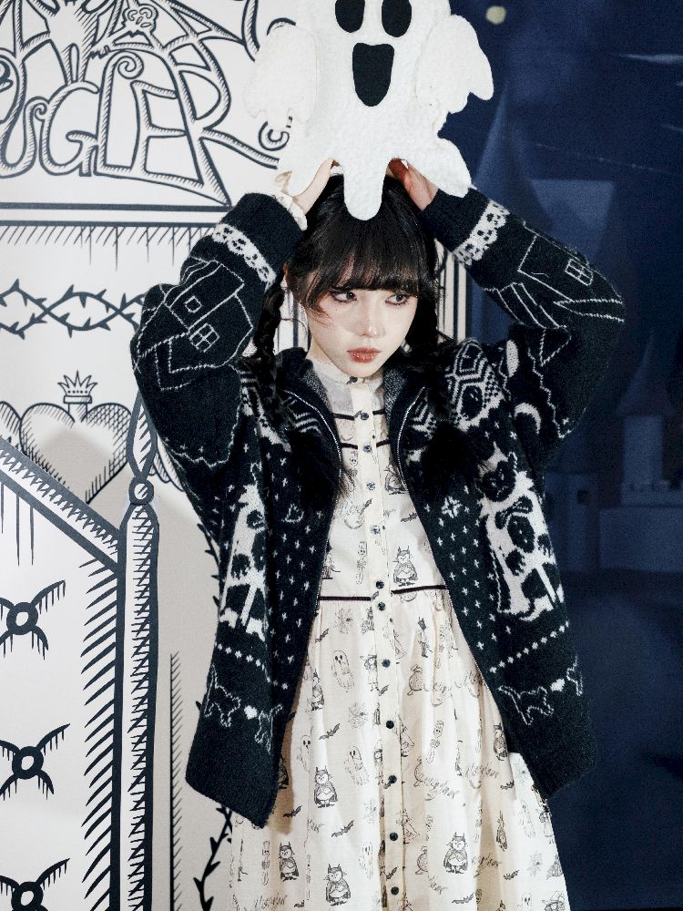 Cat Ears Devil's Tail Cardigan【s0000011559】