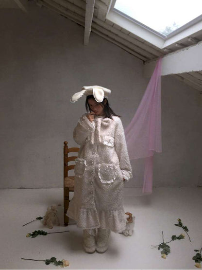 Rabbit-Eared Bendable Lace Beret【s0000014524】