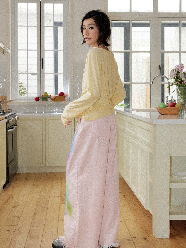 Printed Tencel Linen Loose Tee【s0000016654】
