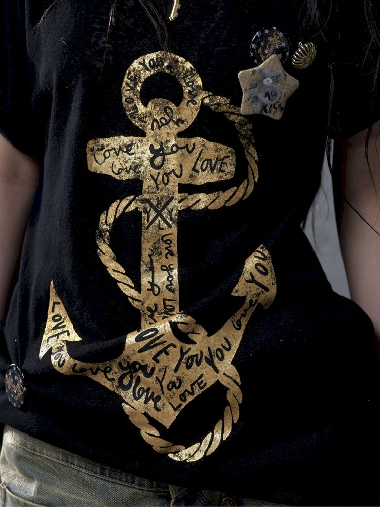 Large neckline loose-fitting T-shirt【s0000012799】