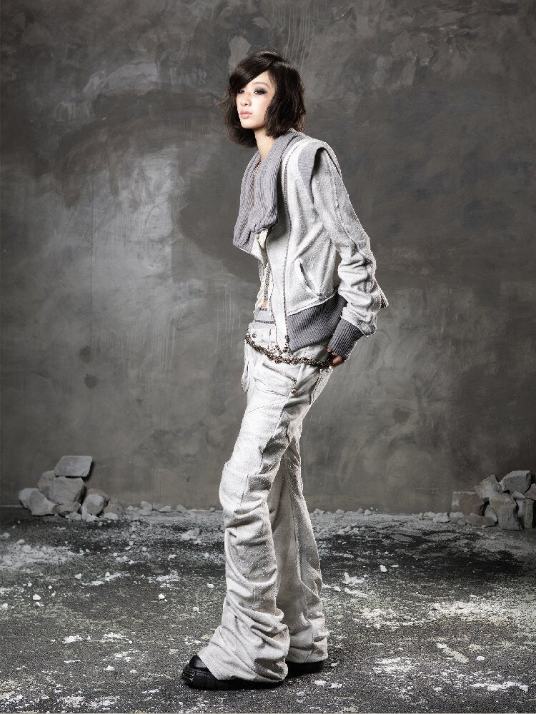 Stacked Collar Sweatshirt Jacket【s0000015952】
