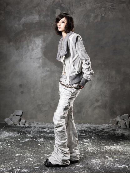 Stacked Collar Sweatshirt Jacket【s0000015952】