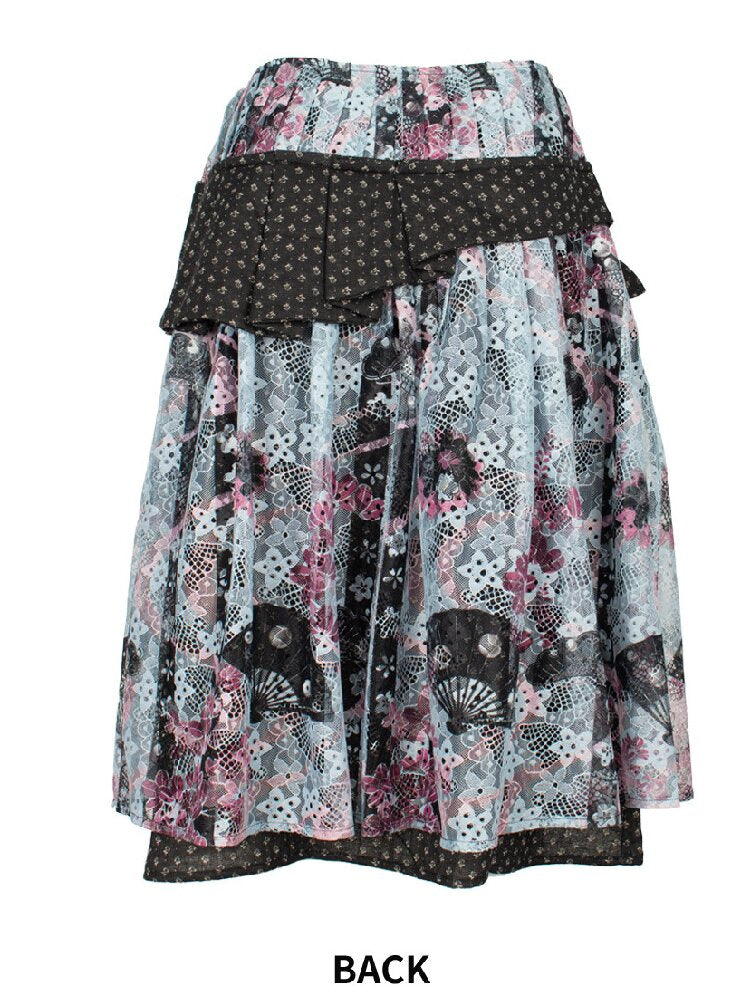 Jacquard Cross Vintage Maxi Skirt【s0000018085】