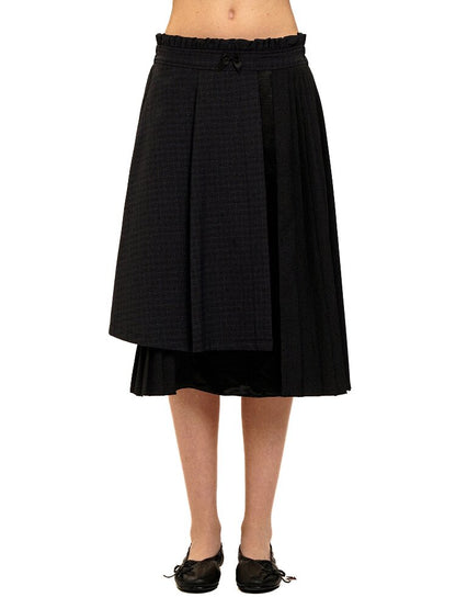 Plaid Puff Sleeve Skirt Set【s0000017925】