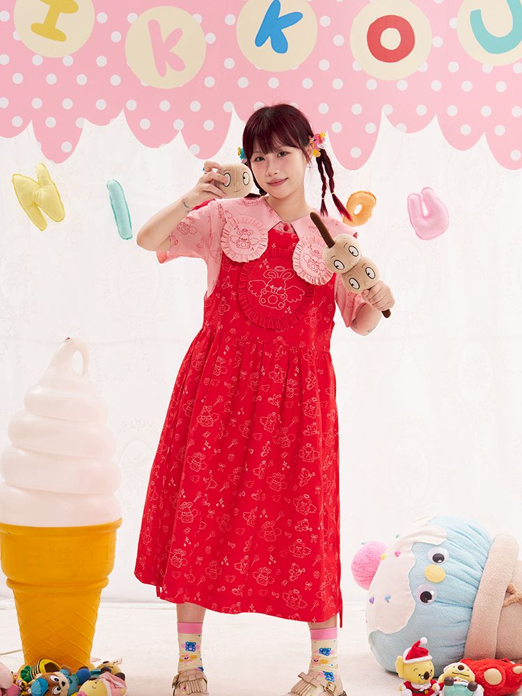 Animal Angel Strappy Skirt Tank Top Skirt【s0000013191】