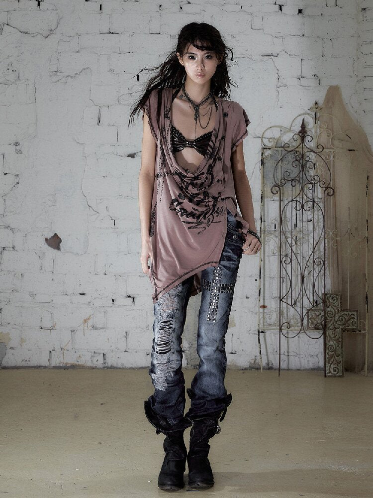 Hot Drill Heavy Wash Denim Pants【s0000016977】