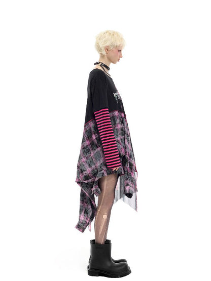 Patchwork Mesh Spice Dress【s0000012065】