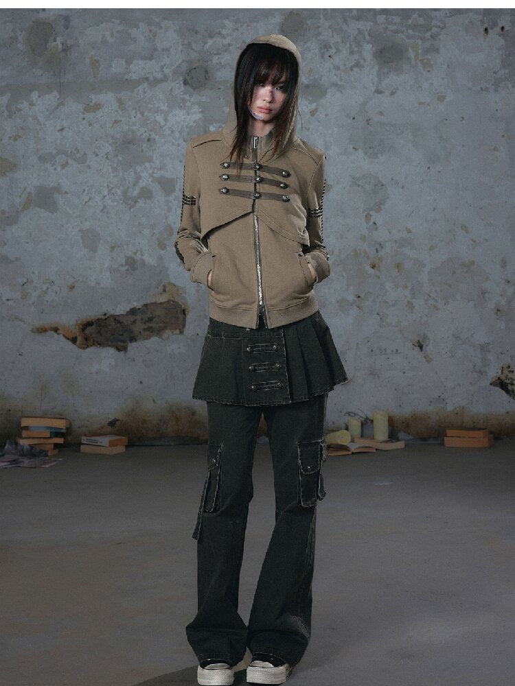 Metallic Napoleon Hooded Jacket【s0000018101】