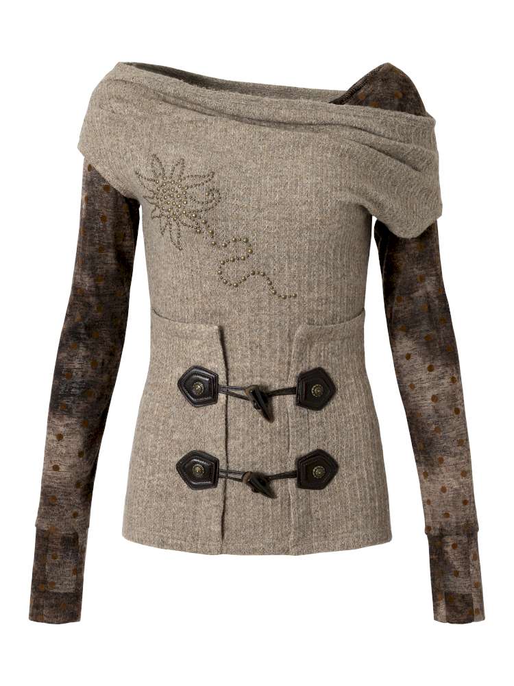 Wasteland Vintage Patchwork Knit Top【s0000014933】