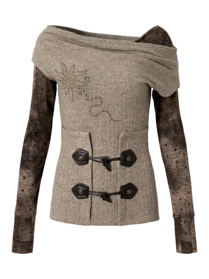 Wasteland Vintage Patchwork Knit Top【s0000014933】