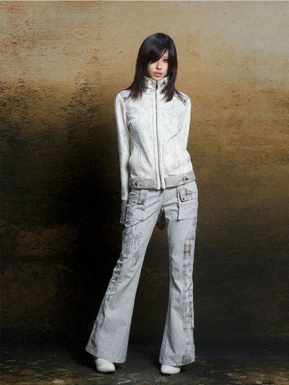 Double Waistband Drilling Decoration Pants【s0000011810】