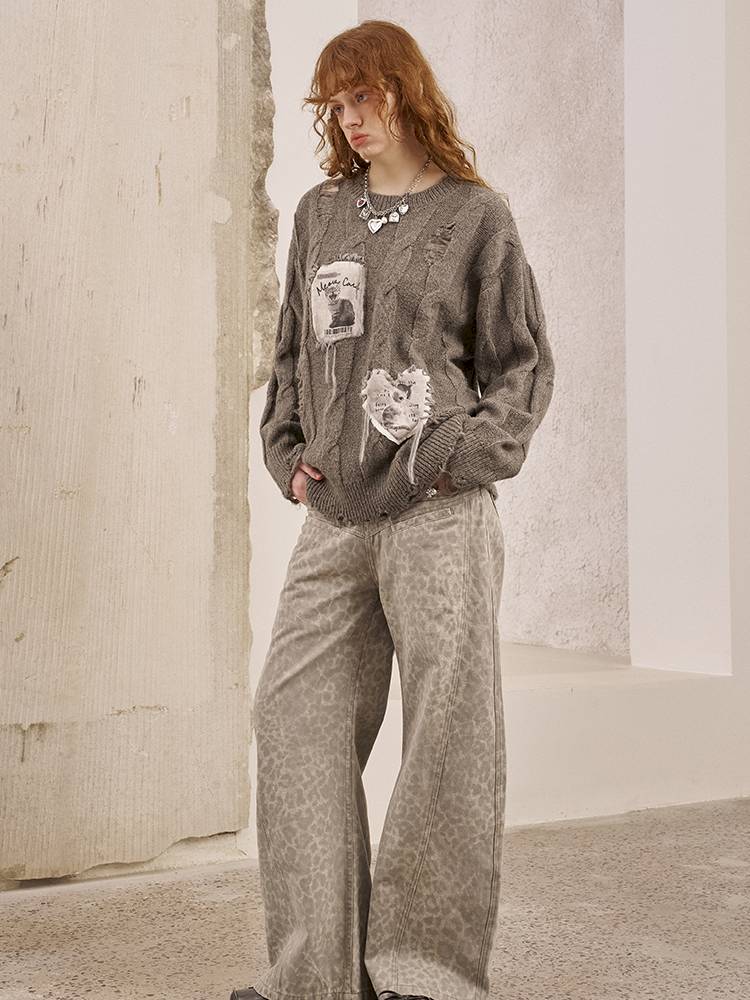 Straight-Leg Wide-Leg Jeans【s0000014389】