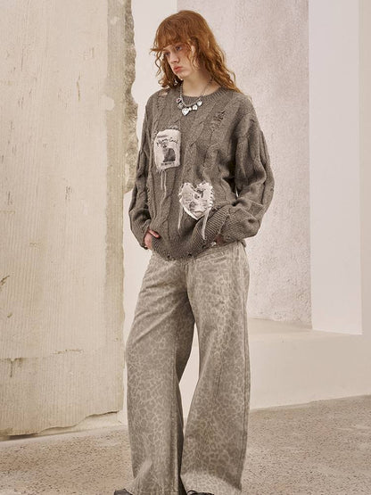 Straight-Leg Wide-Leg Jeans【s0000014389】