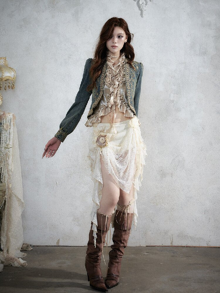 Vintage Court Baroque Mermaid Skirt【s0000017990】